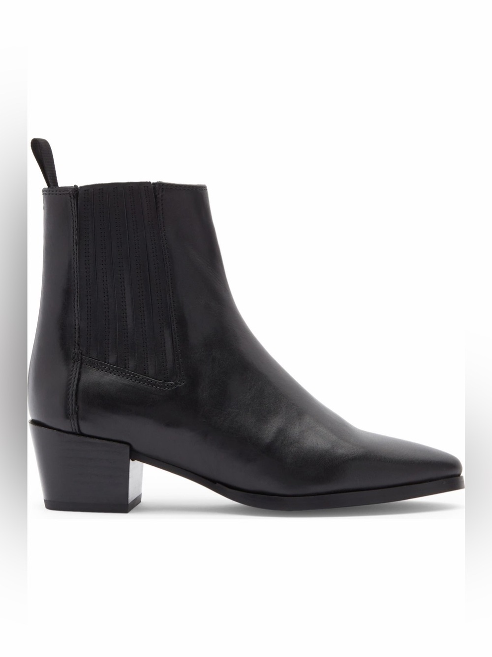 rag & bone Rylee Pointed Toe Bootie Black Leather